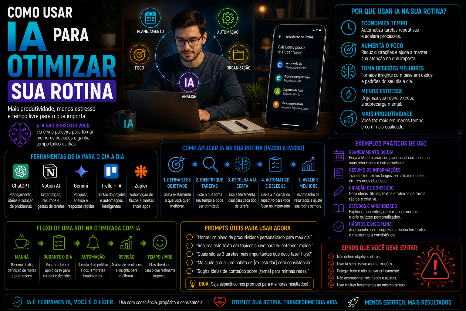 Como Usar IA para Otimizar Sua Rotina