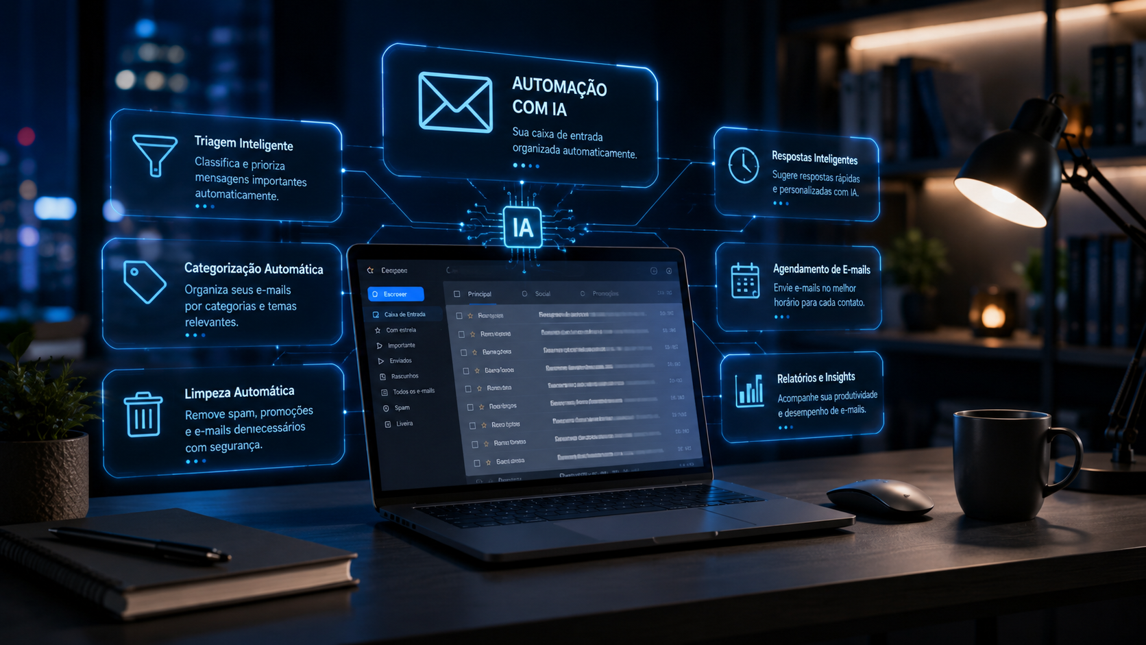 Automação de E-mails com IA: Como Organizar sua Caixa de Entrada e Ganhar Mais Produtividade